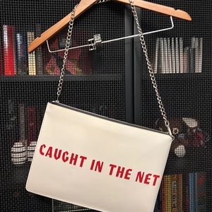 “Caught in The Net” document leather bag Acne Studios